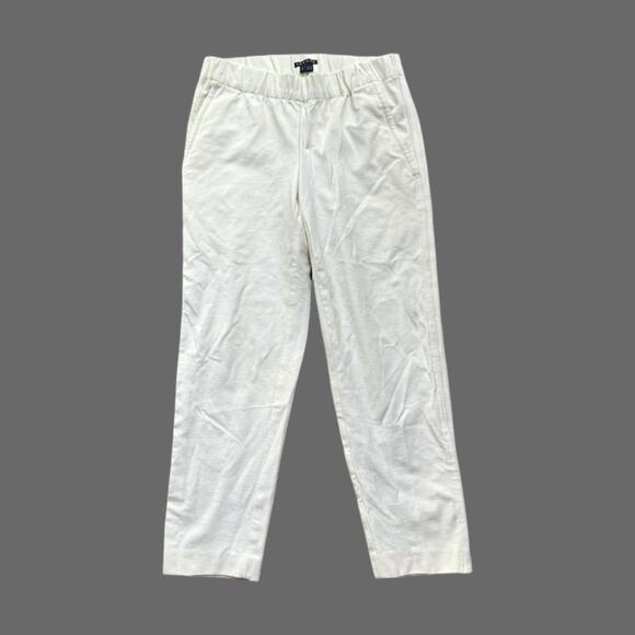 Theory Kleon B Off White Womens Pants Size P EUC E0526210 - Picture 1 of 9